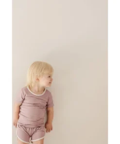 Joss + J Tops Cora + Cream Ribbed Bamboo Striped Tee