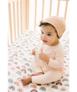 Joss + J Apricot Ribbed Bamboo Leggings