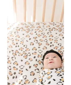 Joss + J Leopard Muslin Crib Sheet