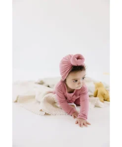 Joss + J Dusty Rose Knotted Turban Hat Joss + J The Label