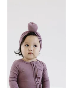 Joss + J Lilac Knotted Turban Hat Headwear