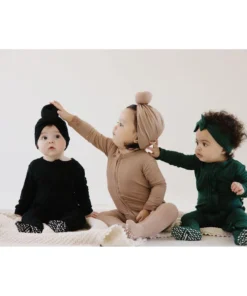 Joss + J Black Knotted Turban Hat