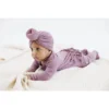 Joss + J Lilac Bamboo Ruffle Zip Sleeper