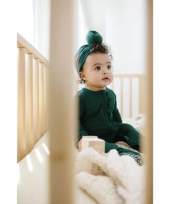 Joss + J Emerald Green Knotted Turban Hat Headwear