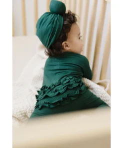Joss + J Emerald Green Knotted Turban Hat Headwear