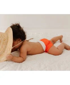 Joss + J Salty Orange Euro Shorts Swim Trunks