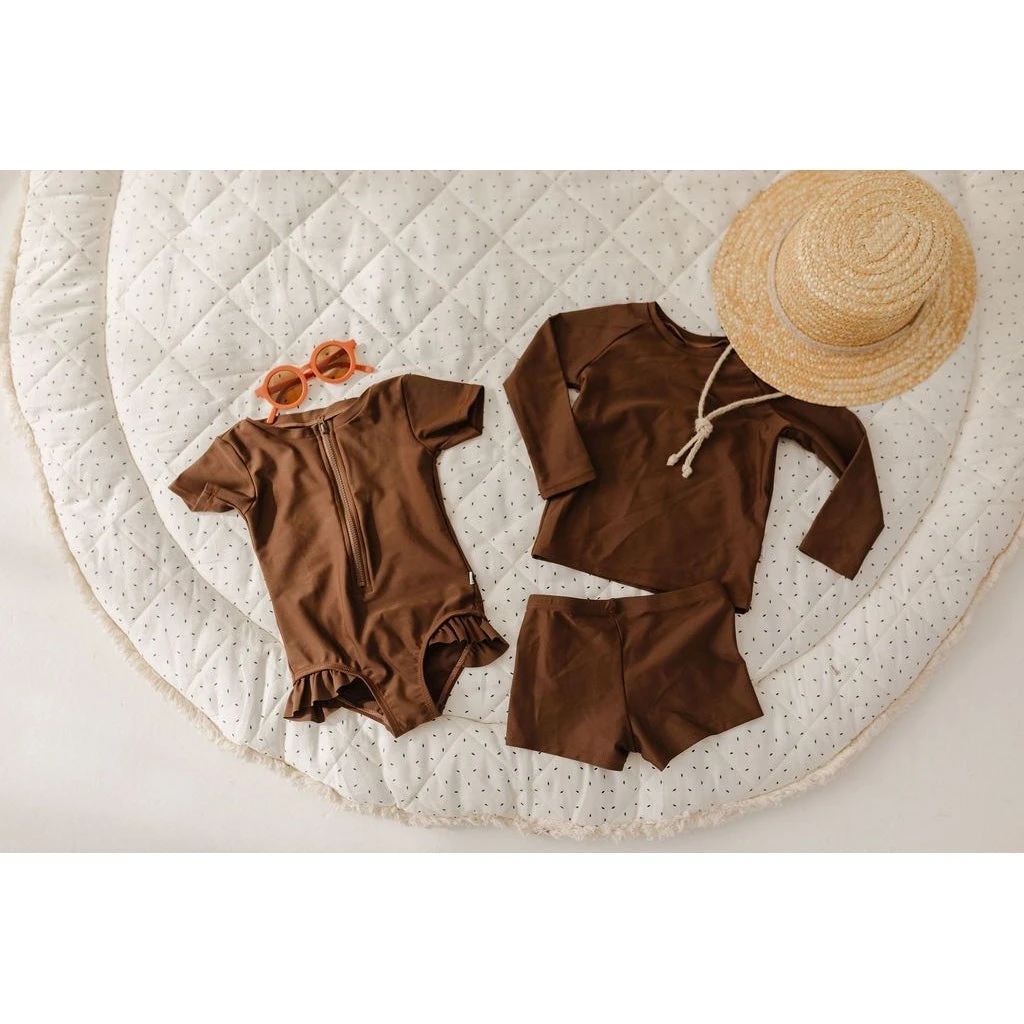 Joss + J Coco Brown Board Shorts Swim Suit 9 Joss + J Coco Brown Board Shorts Swim Suit