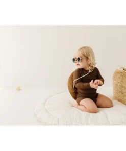 Joss + J Coco Brown Long Sleeve Swim Suit 12 Joss + J Coco Brown Long Sleeve Swim Suit