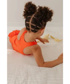 Joss + J Salty Orange Ruffle Swim Suit 17 Joss + J Salty Orange Ruffle Swim Suit