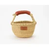 Heddle + Lamm Kandiga Mini Bolga Basket + Brown Handle Baskets