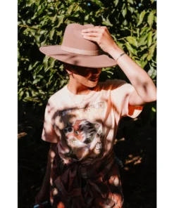 J+j Hats + Beanies Khaki Venice Wide Brim Hat