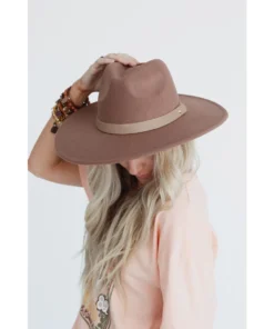 J+j Hats + Beanies Khaki Venice Wide Brim Hat