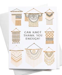 Onderkast Can Knot Thank You Enough Greeting Card Party Time