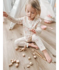 Elm + Otter Wood + Leather String Lacing Toy Toys