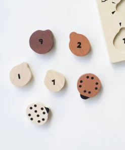 Wee Gallery Count To 10 Lady Bugs Wooden Puzzle Tray