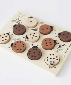 Wee Gallery Count To 10 Lady Bugs Wooden Puzzle Tray