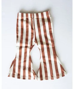 Bailey's Blossoms Burnt Orange + White Bell Bottoms