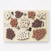 Wee Gallery Count To 10 Leaves Wooden Puzzle Tray