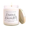 Sweet Water Decor Lemon + Lavender Soy Candle