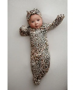 Three Little Tots Leopard Knotted Gown