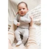 Loved Baby Light Gray Organic Cotton Zip Sleeper