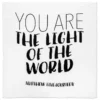 Modern Burlap Swaddles + Blankets Matthew 5:14 You Are The Light Of The World Muslin Swaddle 2 Modern Burlap Swaddles + Blankets Matthew 5:14 You Are The Light Of The World Muslin Swaddle