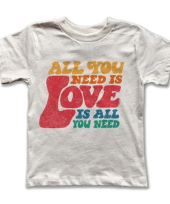Rivet Apparel Love Is All You Need Vintage Tee Graphic Tees