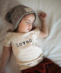 Tenth + Pine Loved Black + Natural Organic Tee Tops