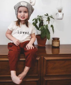 Tenth + Pine Loved Black + Natural Organic Tee Tops