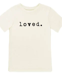 Tenth + Pine Loved Black + Natural Organic Tee Tops