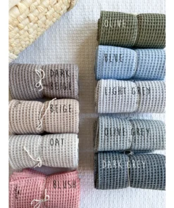 Evelina Apparel Pacifier Goods Dark Beige Waffle Pacifier Blanket