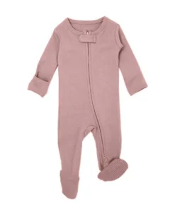 Loved Baby Mauve Organic Cotton Zip Sleeper Sleepers