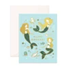 Fox + Fallow Happy Birthday Mermaids Greeting Card Party Time