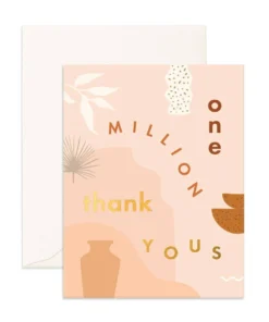 Fox + Fallow One Million Thank You's Greeting Card Party Time
