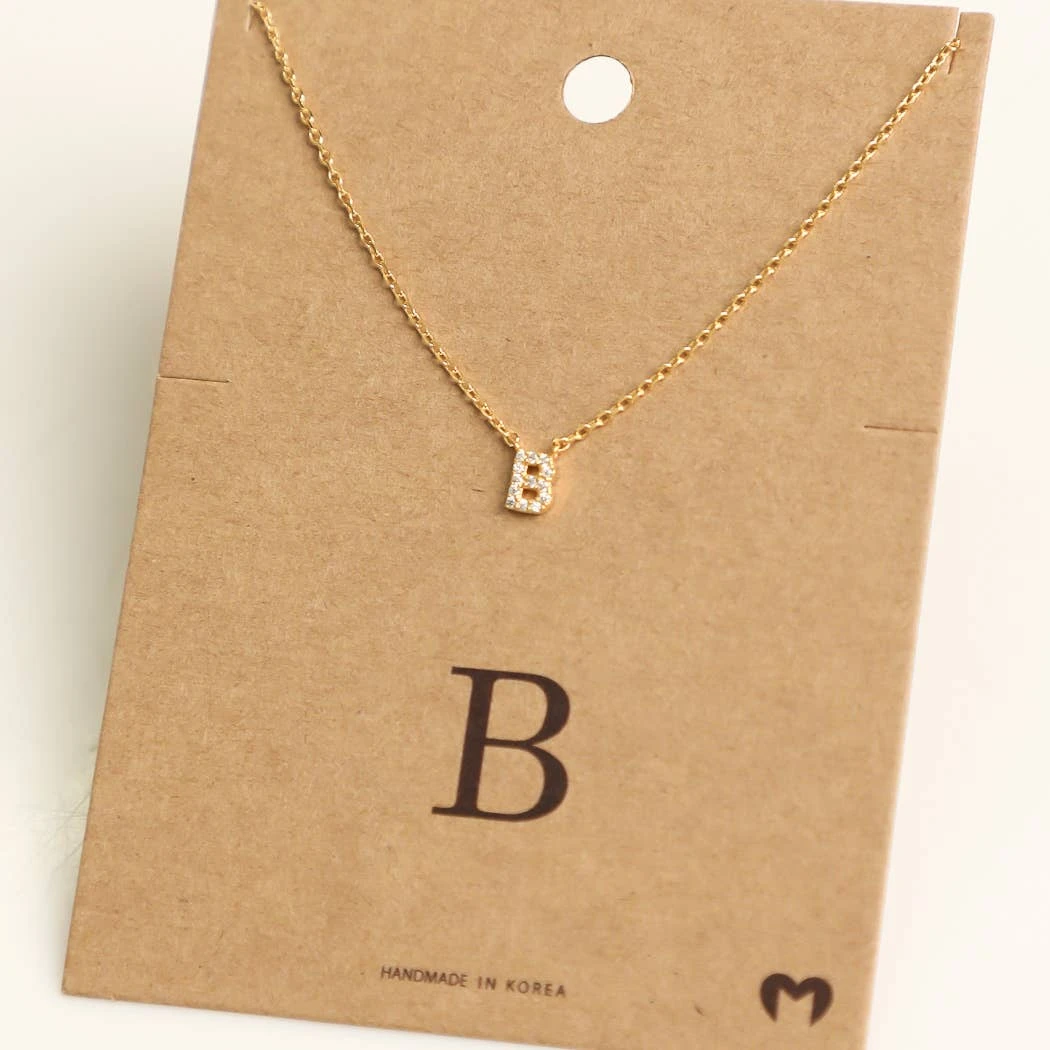 Fame Accessories Mini Initial B Necklace Necklaces 3 Fame Accessories Mini Initial B Necklace Necklaces