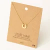 Fame Accessories Jewel Horseshoe Necklace Necklaces 1 Fame Accessories Jewel Horseshoe Necklace Necklaces