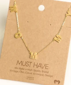 Fame Accessories Necklaces Mommy Charm Necklace
