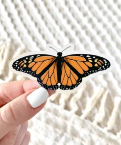Elyse Breanne Designs Clear Monarch Butterfly Sticker