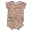 Mebie Baby Mustard Floral Shorts Organic Cotton Set Two-Piece Sets