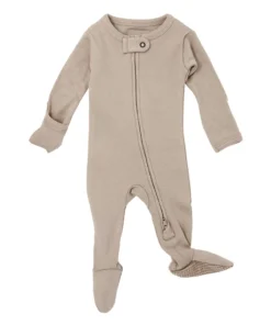 Loved Baby Sleepers Oatmeal Organic Cotton Zip Sleeper