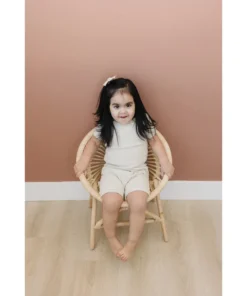 Mebie Baby Oatmeal Organic Cotton Waffle Short Set