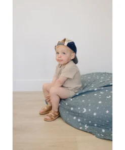 Mebie Baby Two-Piece Sets Oatmeal Organic Cotton Ribbed Short Set