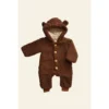 Eli + Nev Chocolate Bear Romper Overalls + Rompers