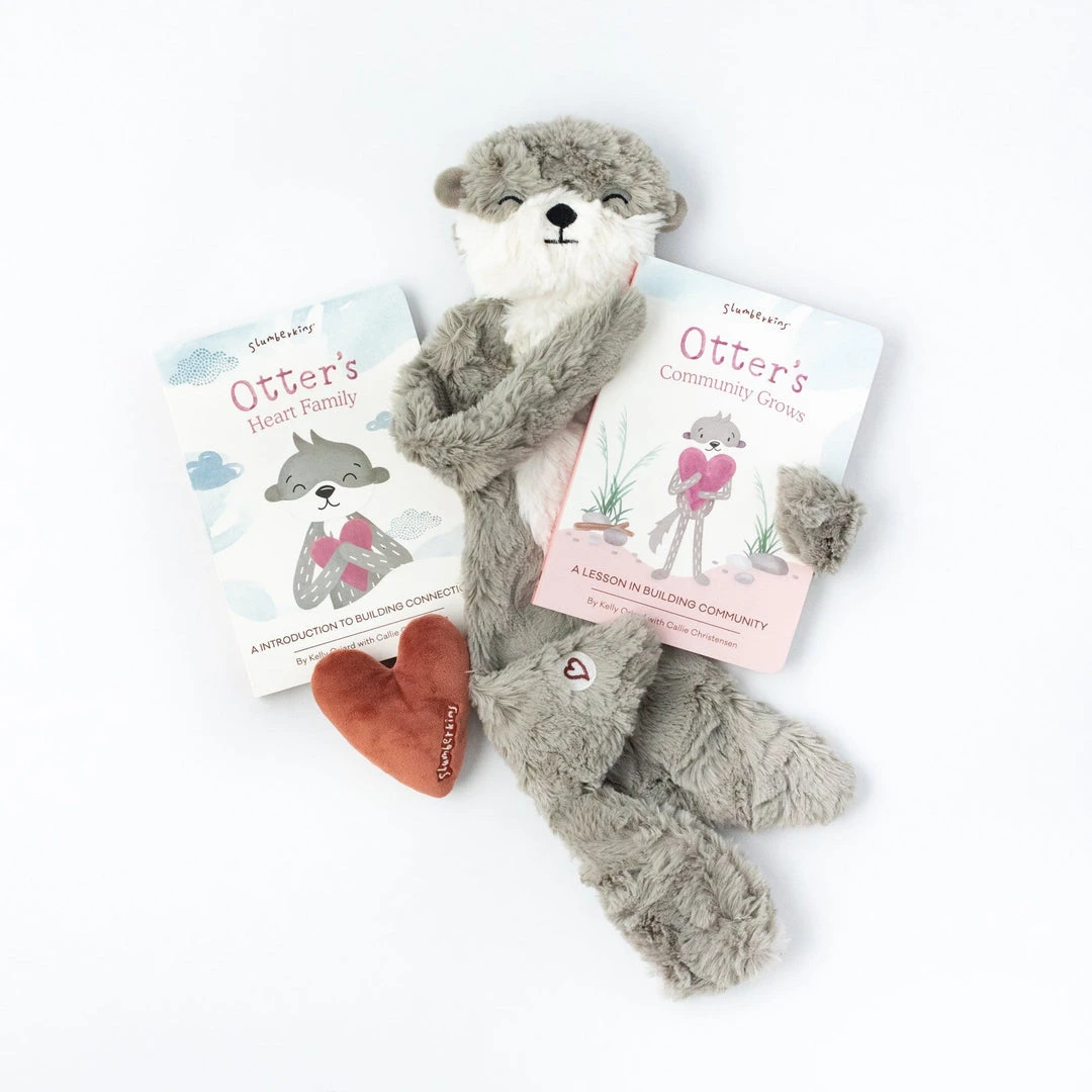 Slumberkins Otter Pebble Snuggler Book Bundle - Family Bonding Collection Books + Puzzles 5 Slumberkins Otter Pebble Snuggler Book Bundle - Family Bonding Collection Books + Puzzles