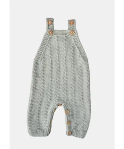 Eli + Nev Knits Blue Sage Knit Overalls