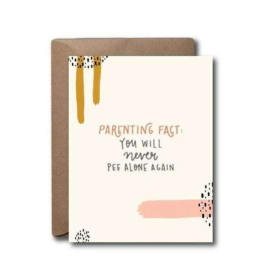 Black Lab Studio Parenting Fact Pee Alone Baby Greeting Card Party Time 3 Black Lab Studio Parenting Fact Pee Alone Baby Greeting Card Party Time