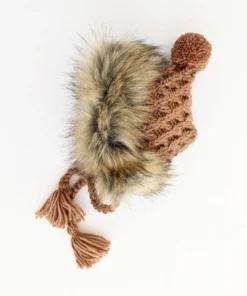 Huggalugs Pecan Fur Bonnet Headwear