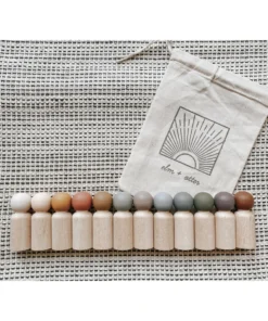 Elm + Otter Peg Wooden Play Doll Toys Desert Tones
