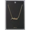 Fame Accessories Gold Pisces Zodiac Sign Necklace Necklaces