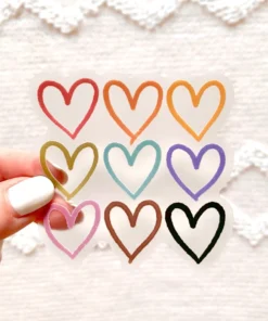 Elyse Breanne Designs Paper Goods Clear Pride Heart Series Sticker